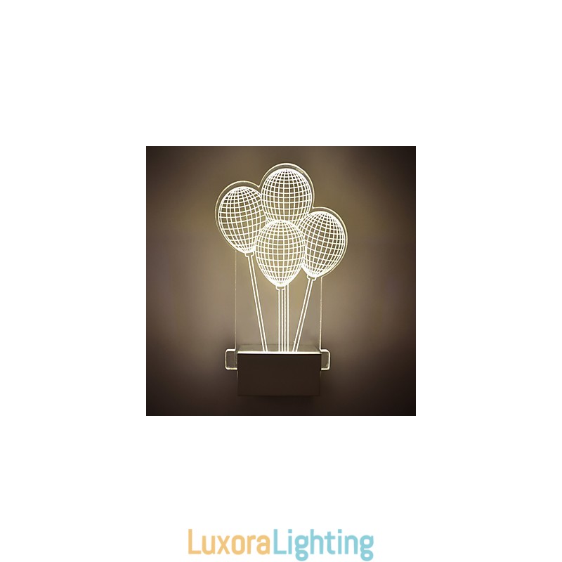 Designer Touch Decorative Acrylic Wall Lamp PVC Lamp Light Modern Contemporary Metal