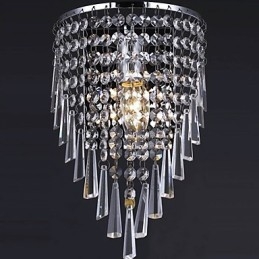 Designer Touch Decorative Classy Crystal Wall Light with 1 Light