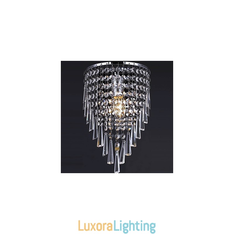 Designer Touch Decorative Classy Crystal Wall Light with 1 Light