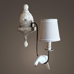 Designer Touch Decorative Mini Style Wall Sconces Country Wood Bamboo