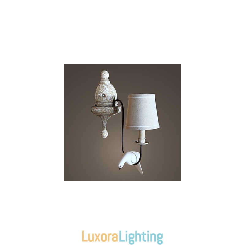 Designer Touch Decorative Mini Style Wall Sconces Country Wood Bamboo