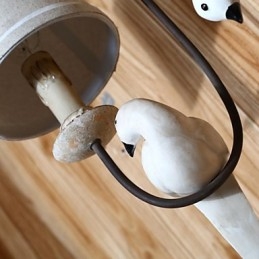 Designer Touch Decorative Mini Style Wall Sconces Country Wood Bamboo