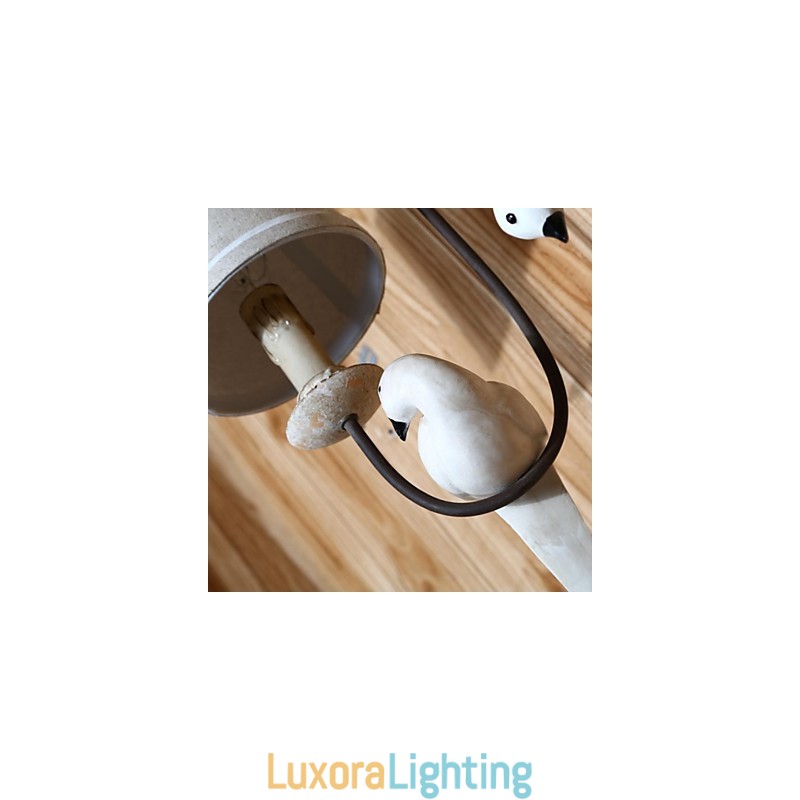 Designer Touch Decorative Mini Style Wall Sconces Country Wood Bamboo