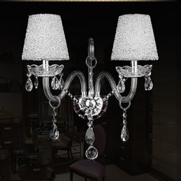 Designer Touch Decorative Crystal Wall Sconces Traditional Classic Glass