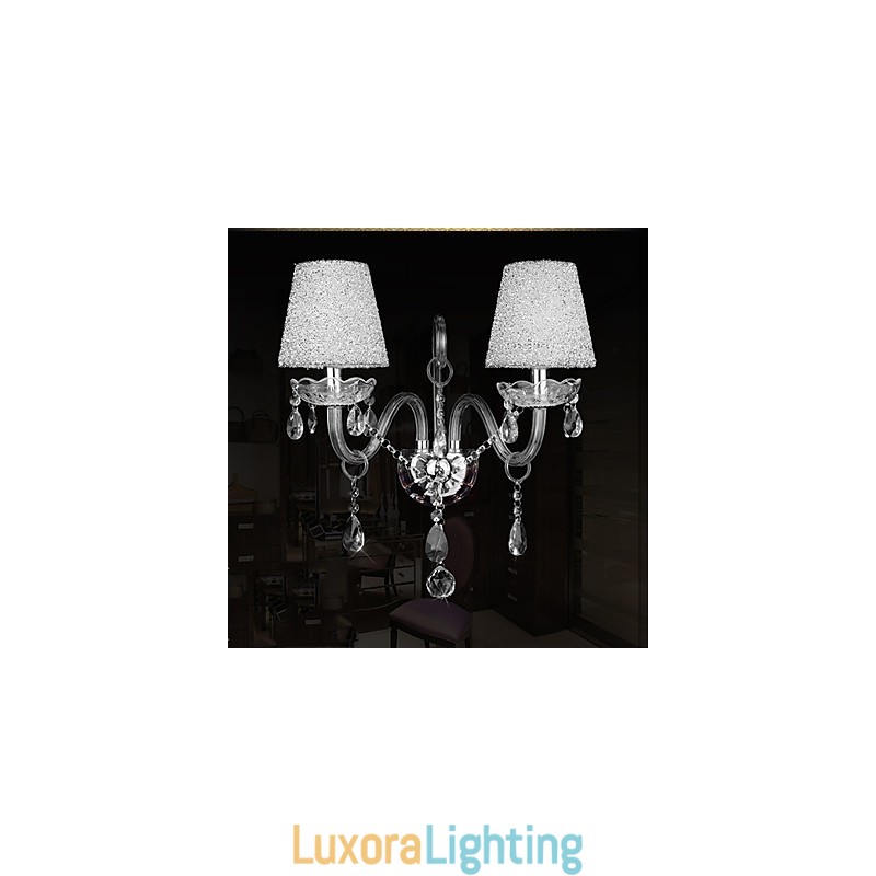 Designer Touch Decorative Crystal Wall Sconces Traditional Classic Glass