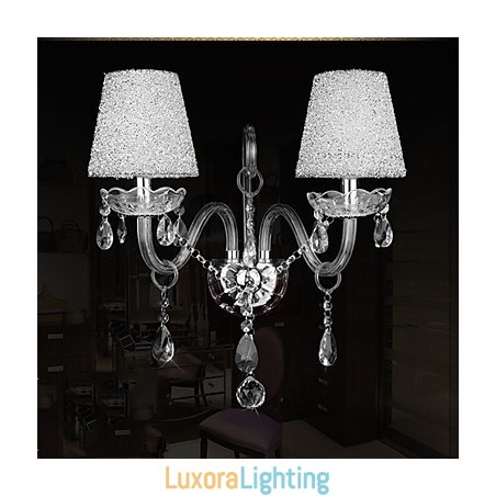 Designer Touch Decorative Crystal Wall Sconces Traditional Classic Glass
