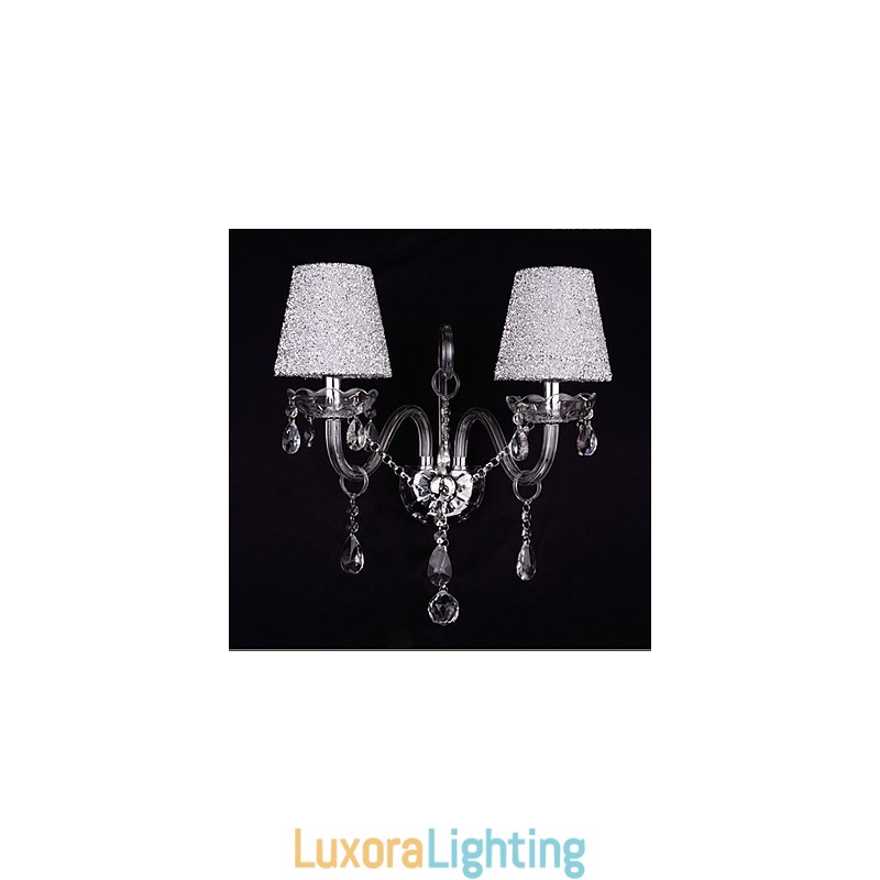Designer Touch Decorative Crystal Wall Sconces Traditional Classic Glass