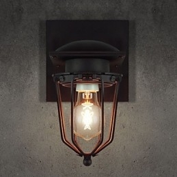 Designer Touch Decorative Retro Wrought Wall Lamps Single Head Antique Wall Lamp Reminisced Lamp Loft American Iron Vintage Small Cages Wall Lamp