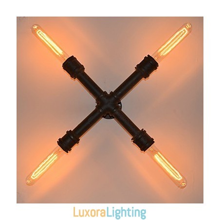 Designer Touch Decorative Industrial retro pipe wall