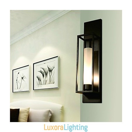 Designer Touch Decorative Wall Lights Wall Sconces Rustic Lodge Metal Dinning Room Bedroom Reading Room Metal+Glass