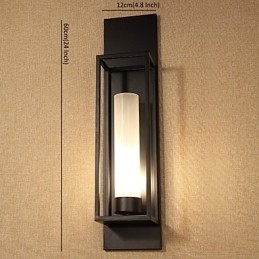 Designer Touch Decorative Wall Lights Wall Sconces Rustic Lodge Metal Dinning Room Bedroom Reading Room Metal+Glass