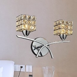 Designer Touch Decorative Modern Crystal Wall Light In 2 Lights
