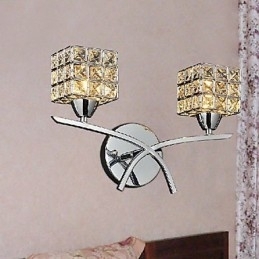 Designer Touch Decorative Modern Crystal Wall Light In 2 Lights