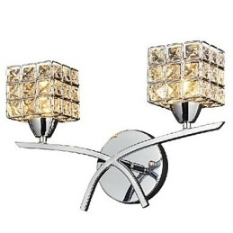 Designer Touch Decorative Modern Crystal Wall Light In 2 Lights