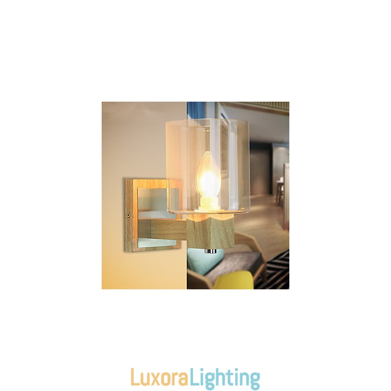 Designer Touch Decorative Wall Sconces Mini Style Traditional Classic Wood Bamboo