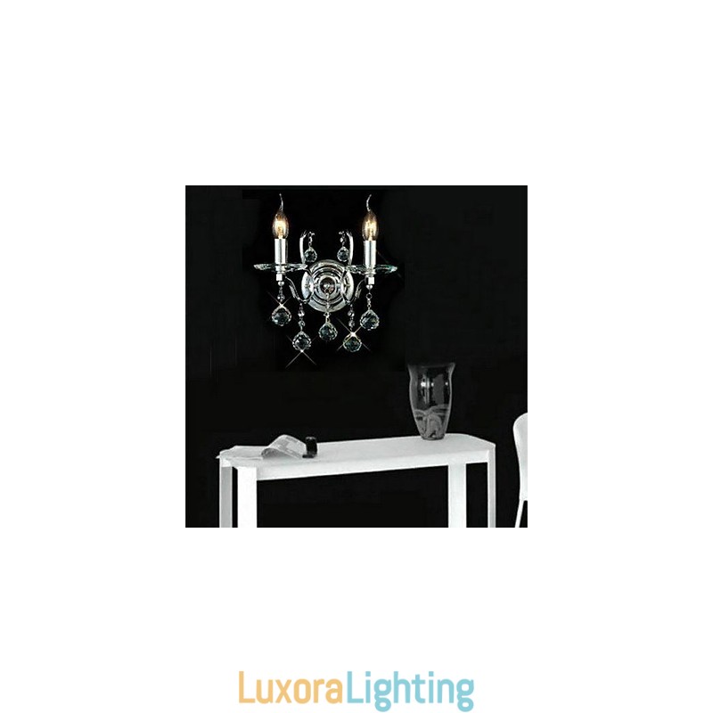 Designer Touch Decorative Crystal Wall Sconces Traditional Classic Metal