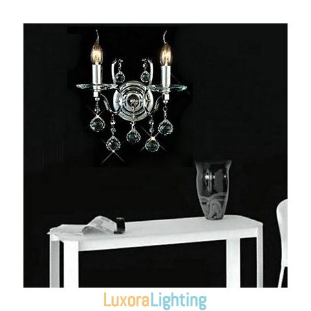 Designer Touch Decorative Crystal Wall Sconces Traditional Classic Metal