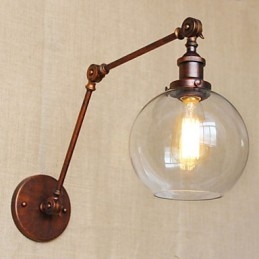 Designer Touch Decorative Wall Sconces Swing Lights Reading Wall Lights Crystal Mini Style Rustic Lodge Metal