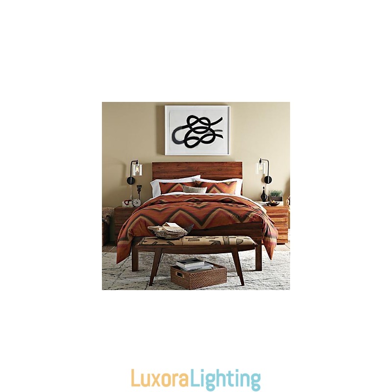 Designer Touch Decorative Modern Wall Light with Glass Drum Shade