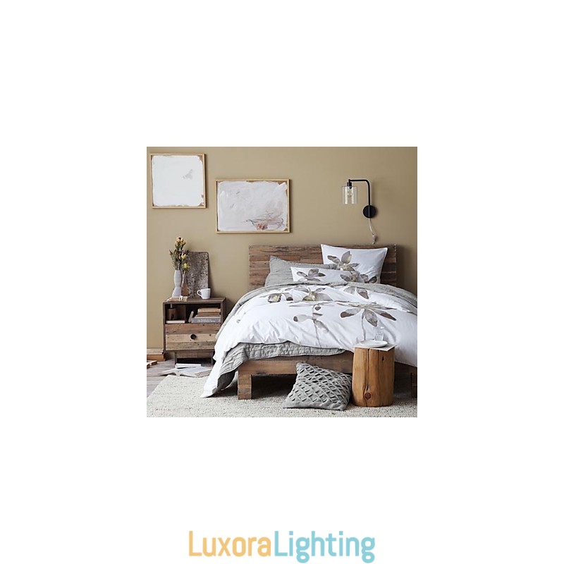 Designer Touch Decorative Modern Wall Light with Glass Drum Shade