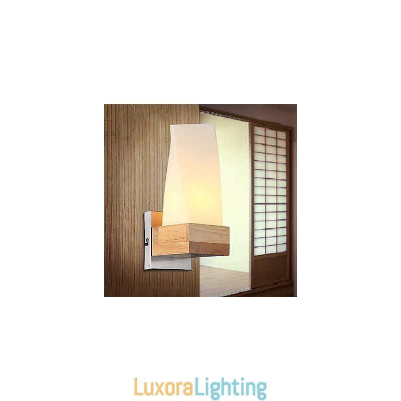 Designer Touch Decorative Wall Sconces Mini Style Traditional Classic Wood Bamboo