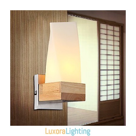 Designer Touch Decorative Wall Sconces Mini Style Traditional Classic Wood Bamboo