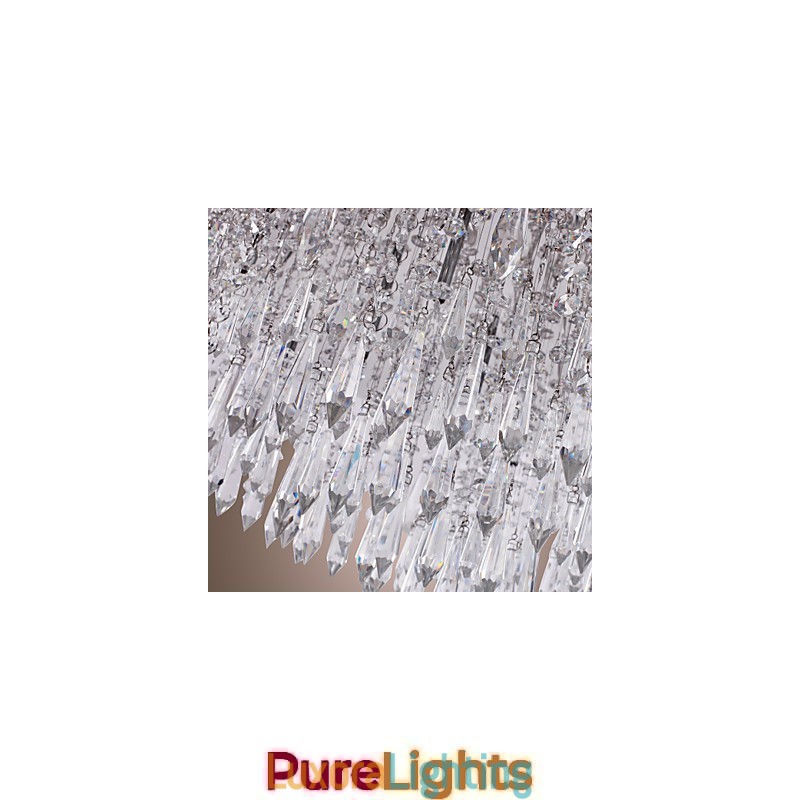 Designer Touch Decorative Modern Contemporary Crystal Chrome Flush Mount