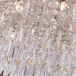 Designer Touch Decorative Modern Contemporary Crystal Chrome Flush Mount