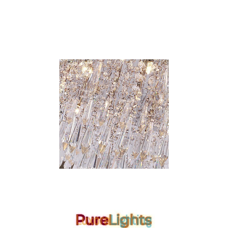 Designer Touch Decorative Modern Contemporary Crystal Chrome Flush Mount