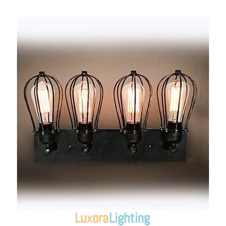 Designer Touch Decorative Mini Style Wall Sconces Rustic Lodge Metal