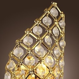 Designer Touch Decorative Artistic Crystal Wall Light with 2 Lights