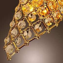 Designer Touch Decorative Artistic Crystal Wall Light with 2 Lights
