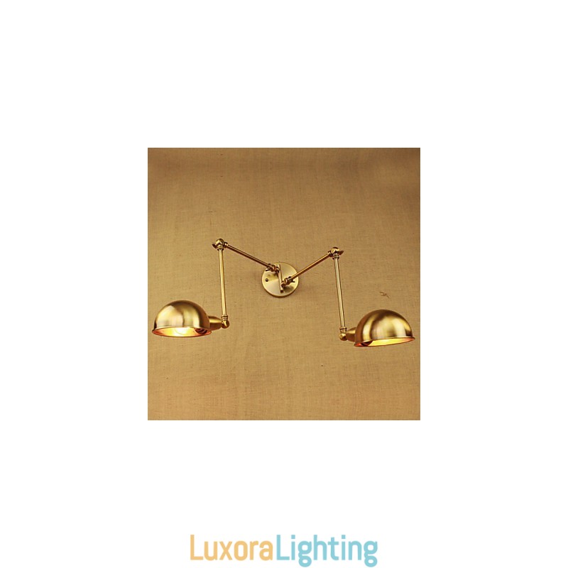 Designer Touch Decorative The New Bronze Nostalgic Modern Rural Countryside Aisle Living Room Warm Light Headed Long Arm Of Iron Wall