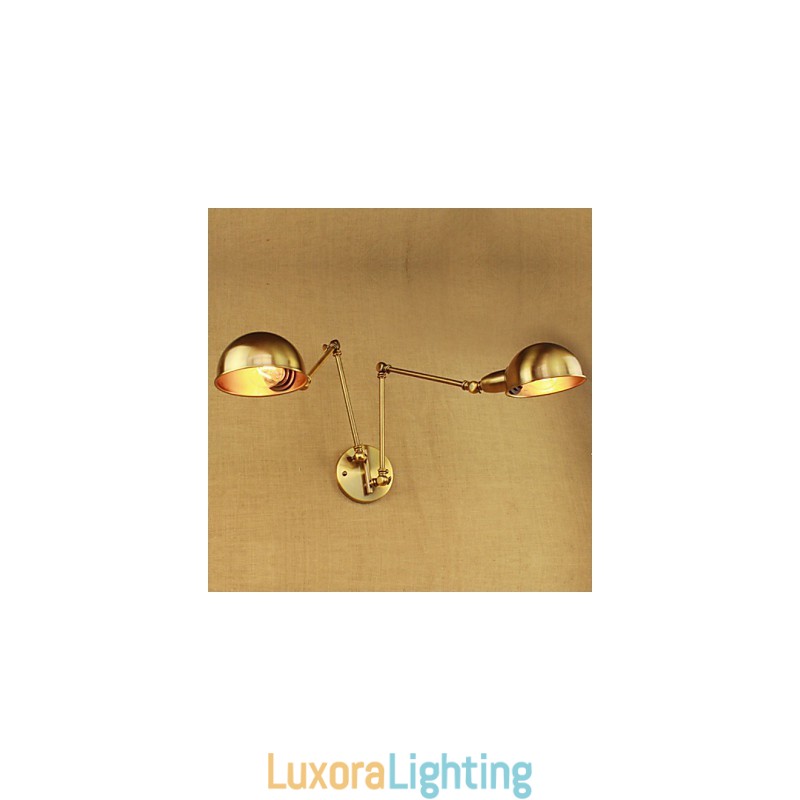 Designer Touch Decorative The New Bronze Nostalgic Modern Rural Countryside Aisle Living Room Warm Light Headed Long Arm Of Iron Wall