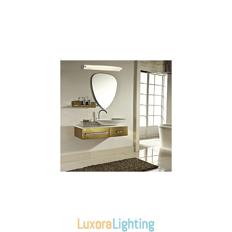 Designer Touch Decorative Mirror Lamp Stainless Steel And Acrylic