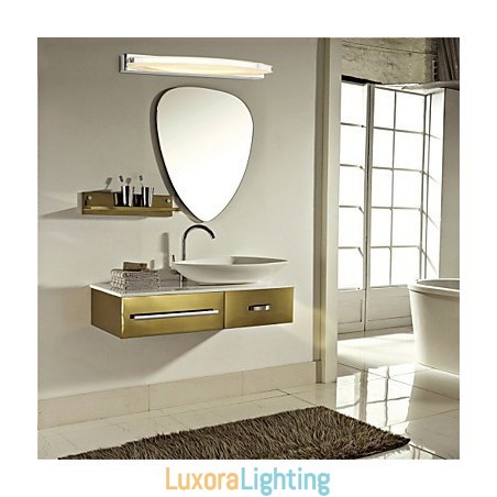 Designer Touch Decorative Mirror Lamp Stainless Steel And Acrylic