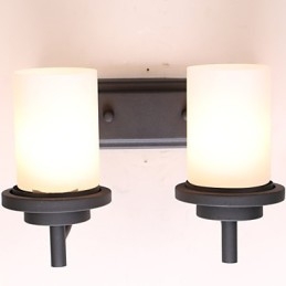 Designer Touch Decorative 2*Retro Iron Classic Style Wall light in Painting Processing with Frosted glass