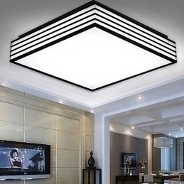 Designer Touch Decorative Contracted And Contemporary Black And Square Dome Light Light