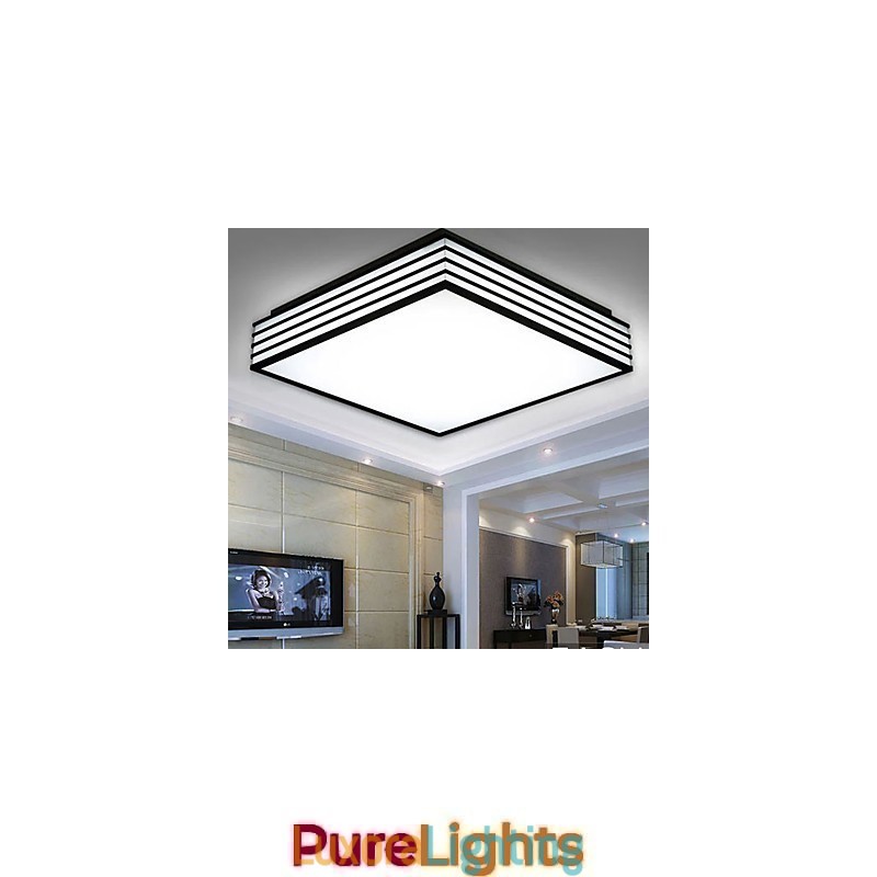 Designer Touch Decorative Contracted And Contemporary Black And Square Dome Light Light