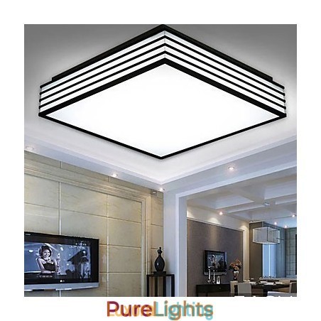 Designer Touch Decorative Contracted And Contemporary Black And Square Dome Light Light