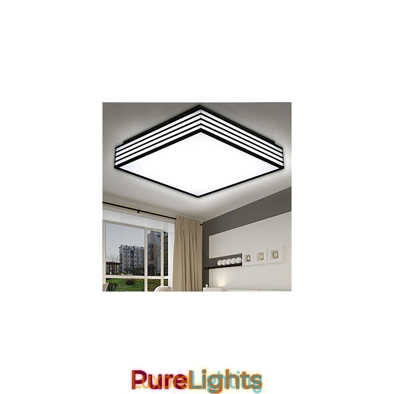 Designer Touch Decorative Contracted And Contemporary Black And Square Dome Light Light