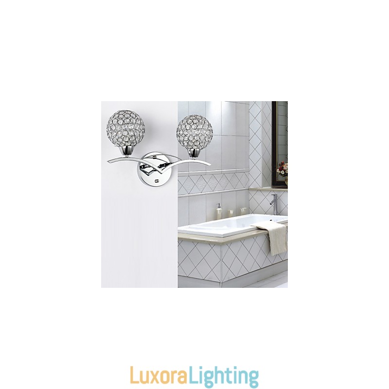 Designer Touch Decorative Wall Sconces Reading Wall Lights Crystal Mini Style Modern Contemporary Metal