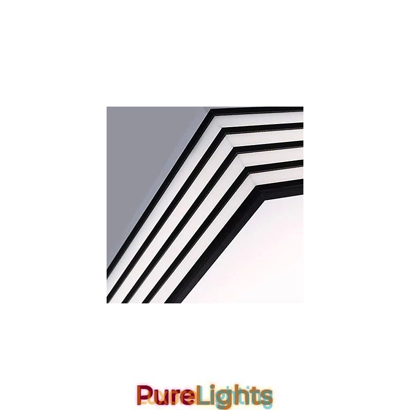 Designer Touch Decorative Contracted And Contemporary Black And Square Dome Light Light