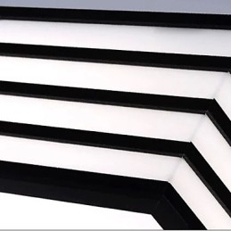 Designer Touch Decorative Contracted And Contemporary Black And Square Dome Light Light