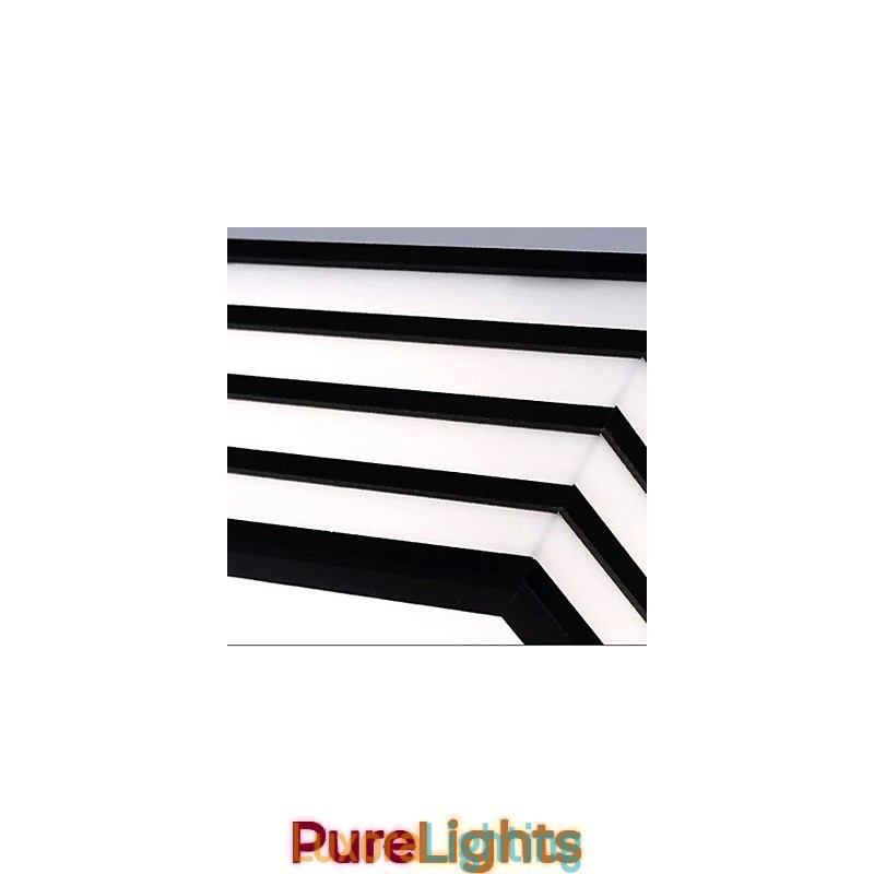 Designer Touch Decorative Contracted And Contemporary Black And Square Dome Light Light