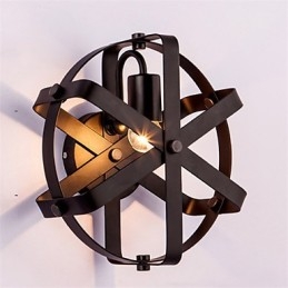Designer Touch Decorative New Vintage Style Industrial Round Wall Sconce balcony Loft Entry Hallway Bedroom Wall Lamp