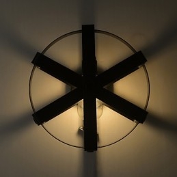 Designer Touch Decorative New Vintage Style Industrial Round Wall Sconce balcony Loft Entry Hallway Bedroom Wall Lamp