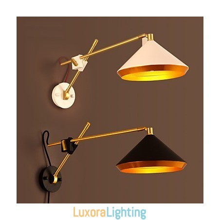 Designer Touch Decorative Rural Industrial Wind Restoring Ancient Ways Wrought Iron Rocker Arm Folded Wall Lamp Lights