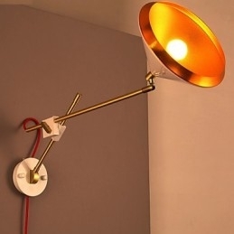 Designer Touch Decorative Rural Industrial Wind Restoring Ancient Ways Wrought Iron Rocker Arm Folded Wall Lamp Lights