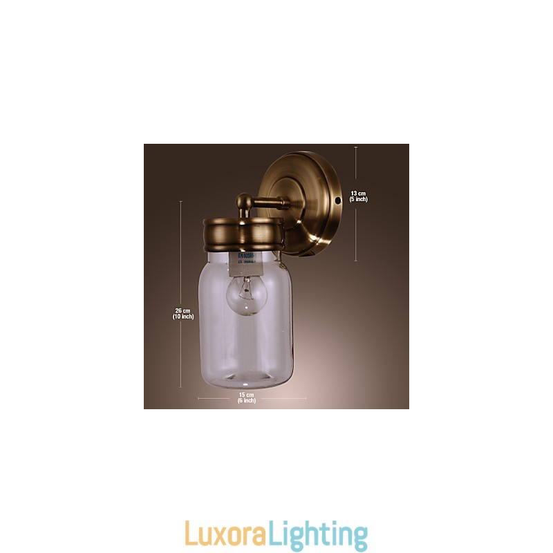 Designer Touch Decorative Rustic Wall Light In Bottle Shape